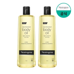 뉴트로지나 마사지오일 끈적임없는 바디오일 플로럴, 473ml, 2개