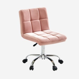 엠보싱 낮은 미용의자 이동식 네일샵 바퀴 보조의자 벨벳 패브릭 스툴