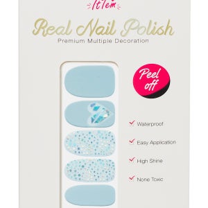 잇템샵 리얼 네일 패치 스티커 밀키쿼츠YW414