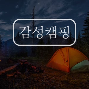 감성캠핑 스티커 데칼 꾸미기 100x42mm