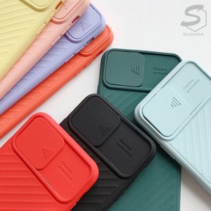 아이폰12프로맥스 슬라이드 카메라 렌즈 보호 실리콘 핸드폰 케이스