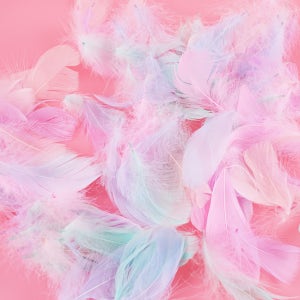 파스텔 깃털 색상혼합 20개set 드림캐쳐 재료 촬영 카페 인테리어 소품 마크라메