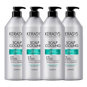 케라시스 두피 쿨링 단백질 샴푸 750ml 4개