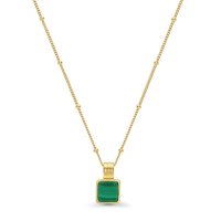 미쏘마 Missoma 루시윌리엄스 스퀘어 팬던트 골드 목걸이 네크리스 lucy williams square malachite gold necklace