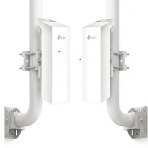 티피링크 무선AP CPE510 2대+폴 브라켓 실외 15Km 와이파이 증폭기