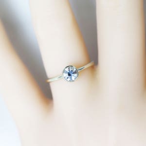 화이트 사파이어 반지 ( 주문제작상품 )