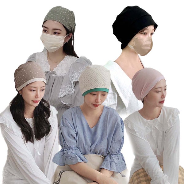 모위드 항암치료 환우 환자 수면비니 주방 도배 두건 비니 여름
