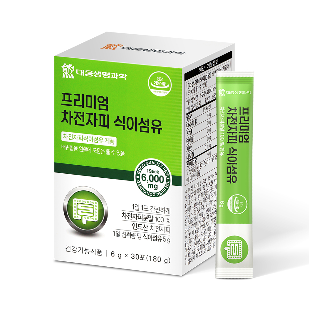 대웅<b>생명과학</b> 차전자피 식이섬유 수용성 <b>쾌변</b>엔 차천자피