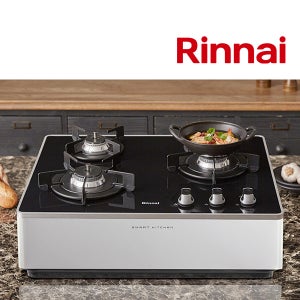 전국설치 3구 높은 실버 프리 스탠드형 가스렌지 가스쿡탑 가스레인지 외함포함 RBR-P3500 전기코드식 블랙