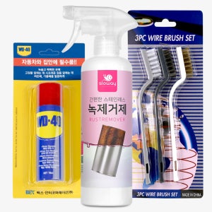 슬로웨이 녹제거 500ml + WD40 78ml + 브러쉬3종세트