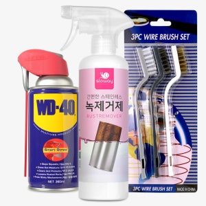 슬로웨이 녹제거 500ml + WD40 360ml + 브러쉬3종세트