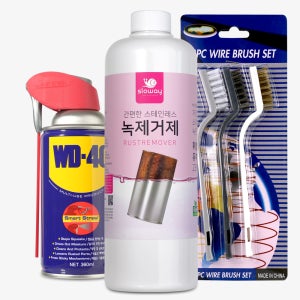 슬로웨이 녹제거 1L + WD40 360ml + 브러쉬3종세트