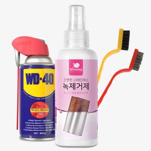 슬로웨이 녹제거 150ml + WD40 360ml + 나일론브러쉬 1P