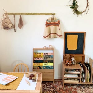 전면책꽂이 아기책꽂이 유아 어린이 우드 나무 차트