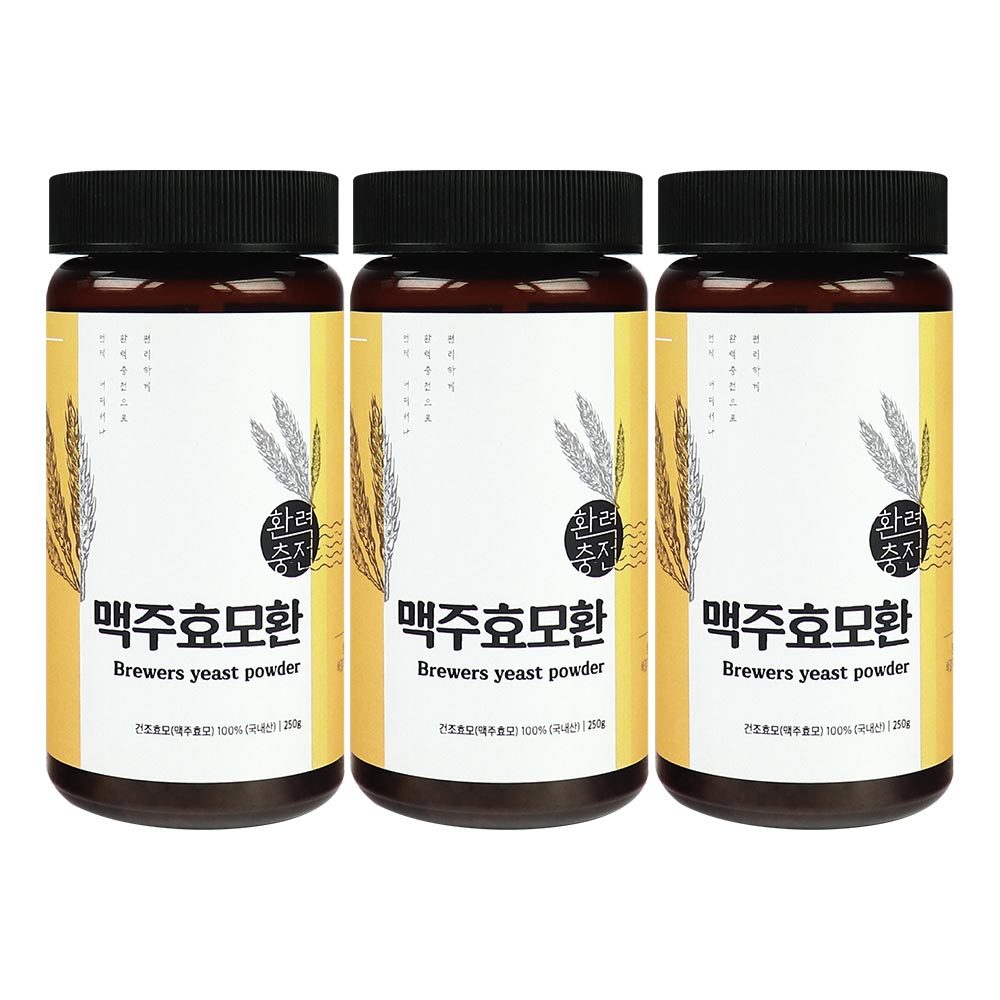 <b>맥주효모</b>환 750g 국내산 (250g X 3통)