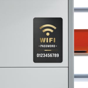 루리앤메리 블랙골드 사인보드 06 와이파이 안내판 (아이디비번 기재) 130 X 200mm