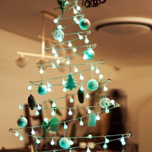 스위스풍 감성 크리스마스조명 LED 앵두전구 50구 5M 포레스트그린 방수형 캠핑조명