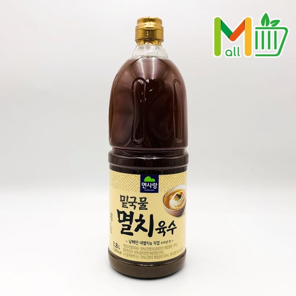 +면사랑 프리미엄 밑국물 멸치육수1.8L 멸치액 멸치국물