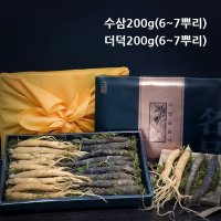 강원도 인삼 수삼 더덕 토종 자연산 생삼 사포닌 면역력에좋은 주스 부모님 건강 선물세트