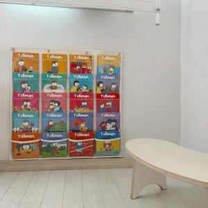 Amoo 책차트S 추피 사이트워드 마퍼월 베베코알라 핀덴 전면 아기 유아 책장