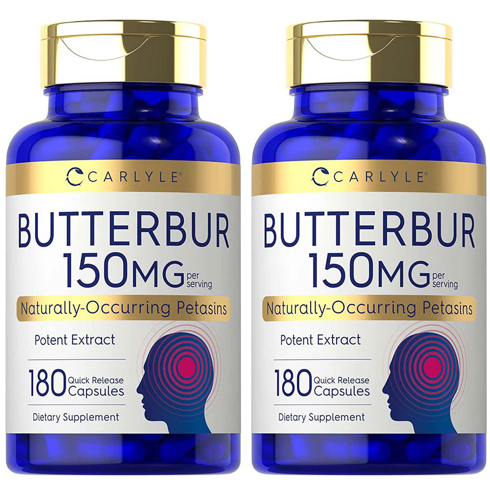 Carlyle Butterbur 칼라일 버터버 머위 추출물 150mg 180캡슐 2팩