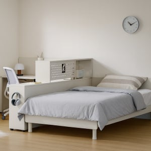 [일룸] 멘디 패키지D (1000책상, 2000파티션책장, 침대), 매트미포함