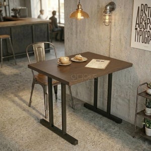 오디엔즈 카페 식탁 850 750 규격 업소용 베이커리 2인용 확장형 조립식 철제 테이블