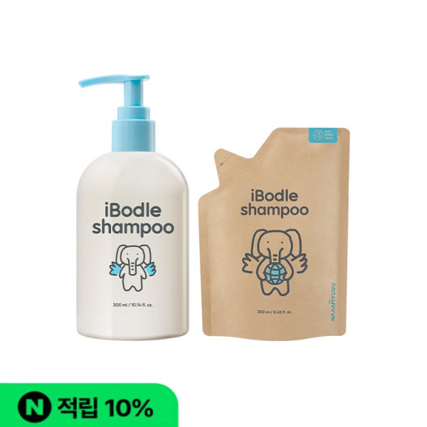 [1+리필] 아이보들 샴푸 300ml+250ml