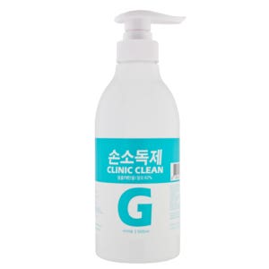 [10개] 그린월드팜 클리닉크린겔 대용량 손소독제 겔 젤 500ml