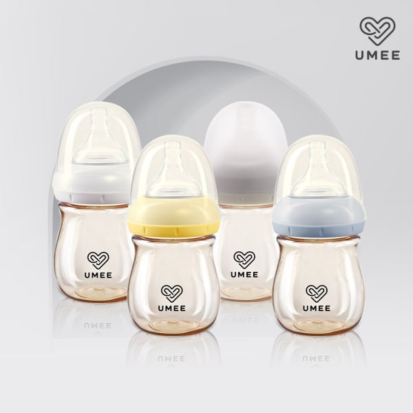 유미젖병 유미 PPSU젖병 신생아용 스타트젖병 160ml 4개입세트 (1단계 젖꼭지 포함)