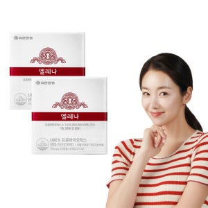 유한양행 엘레나 질건강 유산균 임산부 수유부 UREX 프로바이오틱스 60캡슐, 2개