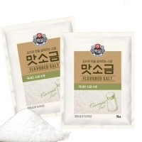 백설 맛소금 5kg 4개 중간입자 맛소금