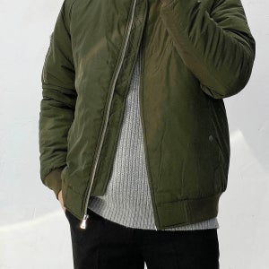 남자 MA-1 항공 겨울 패딩 점퍼