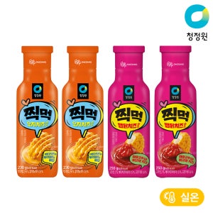 청정원 찍먹소스 오지치즈소스 230g 외 1종 총4개
