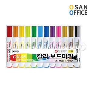 자바 칼라보드마카 12색
