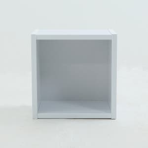 베르데퍼니처 공간깡패 1단 수납장 칼라박스 책장 공간박스 400 화이트