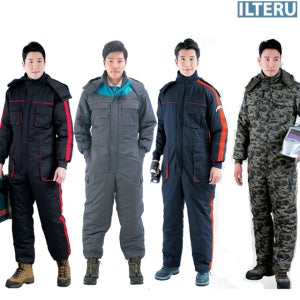 일터루 겨울작업복 동복 스즈끼 일체형작업복 정비복 우주복 상하분리형