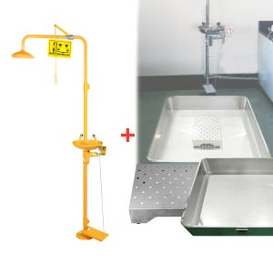 일체형 비상샤워기세트 SD-CES-AE2 set 에폭시코팅 샤워기 유해화학물질 사고대비