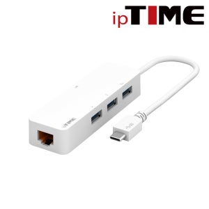 아이피타임, U1003C 유선랜카드 USB3.0 Type-C 기가비트 허브