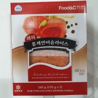 코스트코 FOOD&C 훈제연어 페퍼슬라이스 270g x 2팩 참나무 훈연 고품질 무료배송