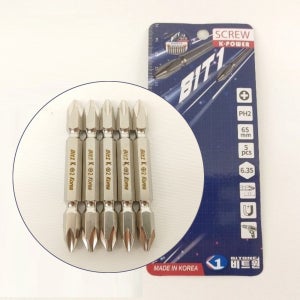 국산 비트원 K-POWER 양용스크류비트+2X65 5PCS