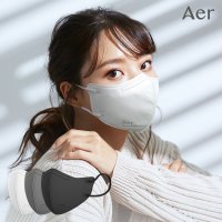 아에르 KF94 어드밴스드 마스크 10개입 국산 일회용 귀안아픈 숨쉬기편한 새부리 보건용