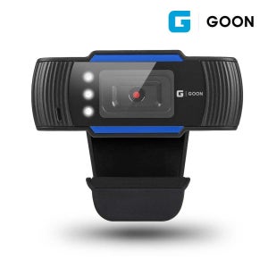 G-GOON GPRO-HD1080 웹카메라 피시캠 PC 웹캠 모니터 데스크탑 비대면 학습 인터넷방송 유튜브 촬영 3구LED 고감도마읔 자동초점조절 플러그앤플레이 일체형 FULLHD