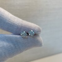 모이사나이트 5부 귀걸이 0.5ct 6프롱 귀걸이