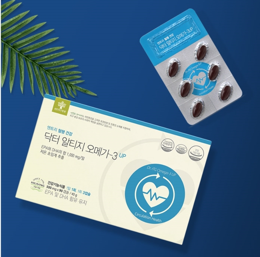 <b>하이리빙</b> 엔트리 닥터 알티지오메가3 저온 초임계추출 EPA+DHA 하루 1,000mg