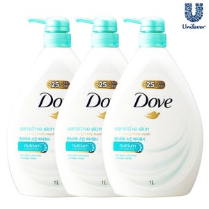 도브바디워시 센스티브스킨 1L X 3개