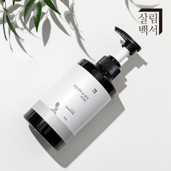 1+1 살림백서 오푼티아 바디워시 500ml 약산성 천연지수81% 향기좋은 베이비파우더 퍼퓸 바디샤워 대용량 남자 여자 남성