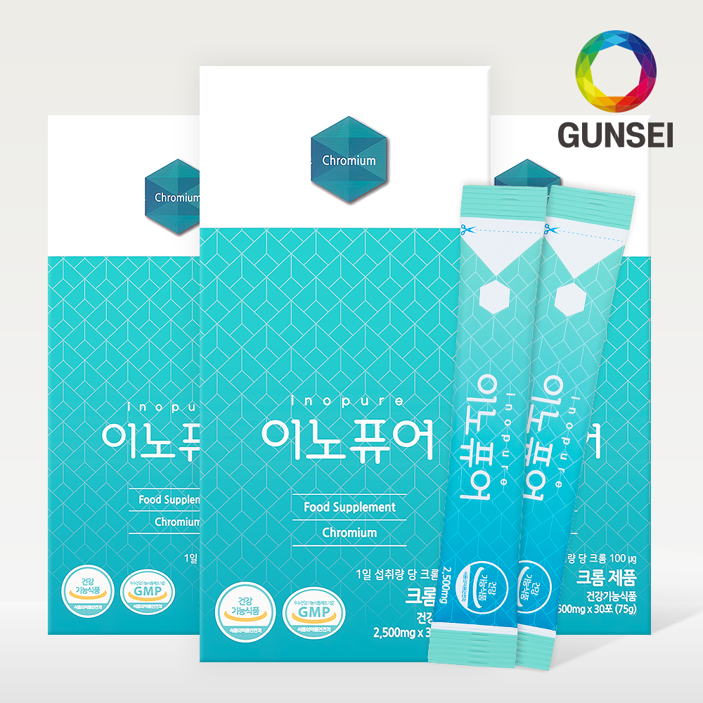 건세 세트 <b>이노퓨어</b> 3개 크롬 미오 <b>이노</b>시톨 혈당 관리 단백질 수면 3개월분