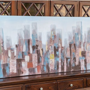 유화액자 인테리어액자 그림액자 안개도시 거실 안방 집 꾸미기 회화