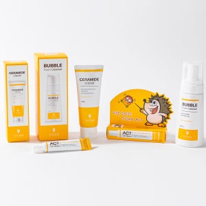 티샤 여드름 케어 3종세트 (수부지피부전용 버블폼클렌저+니들샷 스팟세럼+세라마이드크림) 청소년 성인 여드름 화장품